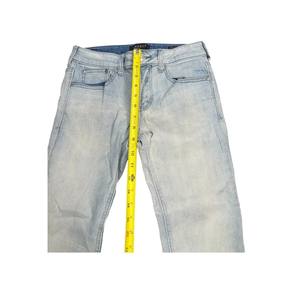 PacSun Mens Active Stretch Skinny Jeans Light Wash Blue Denim Pants Size 29x28